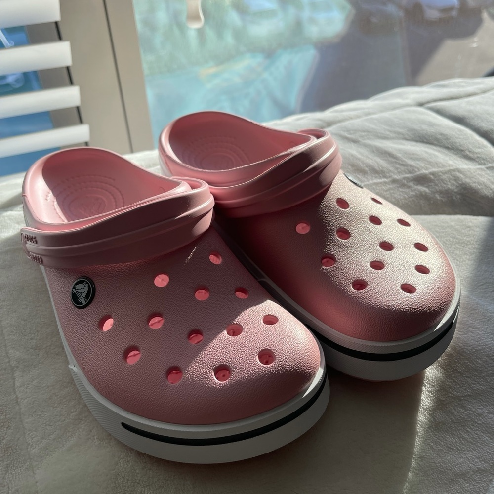 Pink Crocs